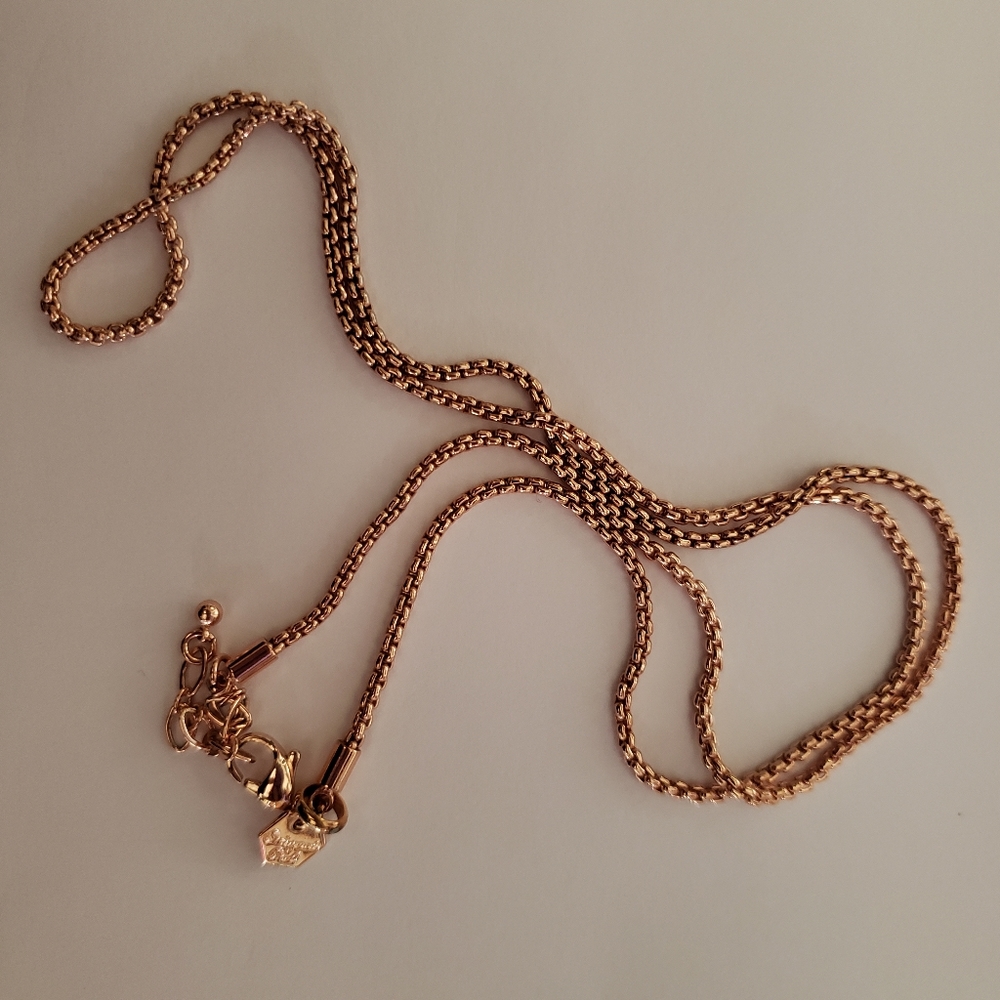 Rose gold origami owl chain